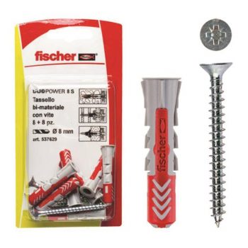 TASSELLI DUOPOWER 6S K C/VIT.BLS FISCHER TASSELLI CON VITI 10 TASSELLI+10 VITI