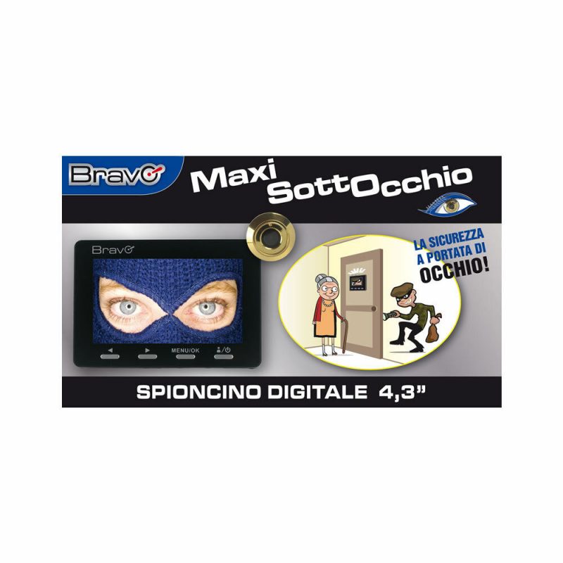 SPIONCINO DIGITALE ELETTRONICA DA PORTA OCCHIELLO PER TELECAMERA DIGITALI PORTE