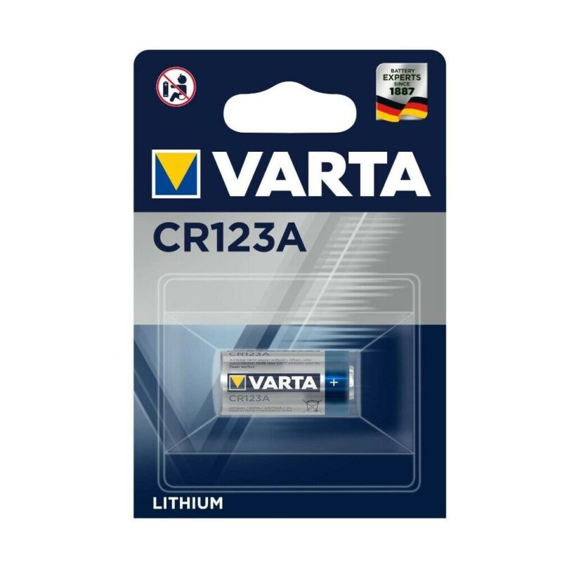 BATTERIE VARTA 6205 LITIO 3V - CR 123 A BLISTER 1 Pz.