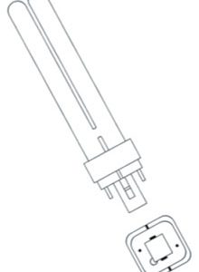 LAMPADINA FLUORESCENTE ATTACCO G24D-1 TIPO 2 PIN 26W LUCE FREDDA