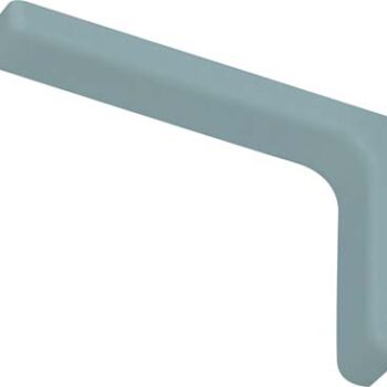 COPPIA REGGIMENSOLA REGGI MENSOLA STAFFA A L RICOPERTA PLASTICA BIANCA 12 CM