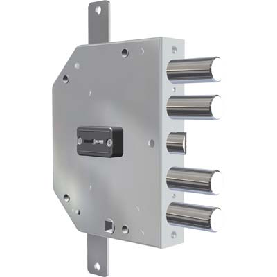 SERRATURA METALLO APPLICARE 2155 PLUS CR DM M4 TRIPL+SCR IP.MM 28 E.MM 60 DX