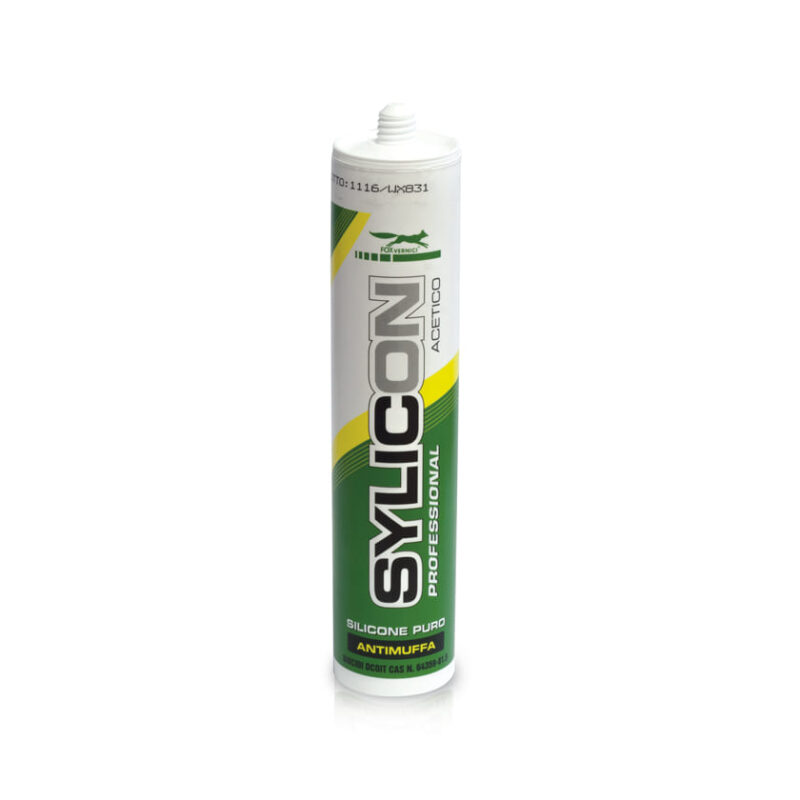 SILICONE ACETICO UNIVERSALE NERO FOX LA COLORERIA 280ML