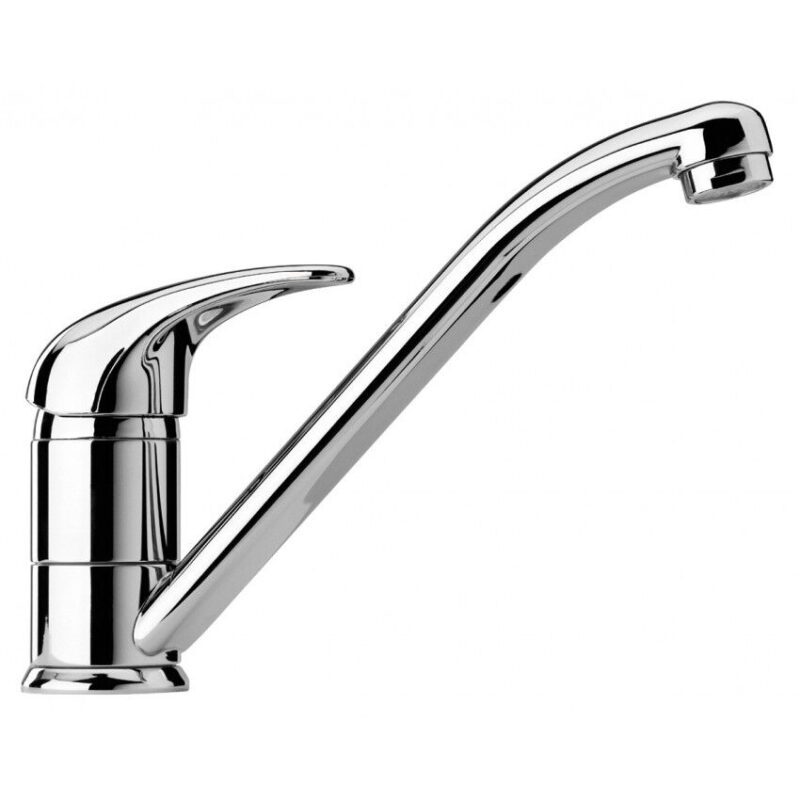 RUBINETTO MISCELATORE CROMATO CASA CUCINA LAVABO COMPLETO KIT MONTAGGIO