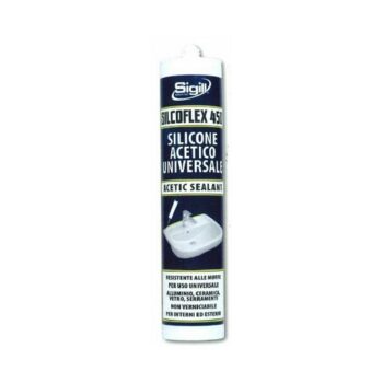 SIGILL SILICONE ACETICO TRASPARENTE SILCOFLEX 450 280 ML