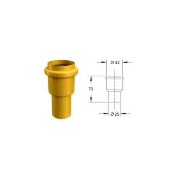 RACCORDO RIDOTTO DI PASSAGGIO PIOMBO-PLASTICA 32X26