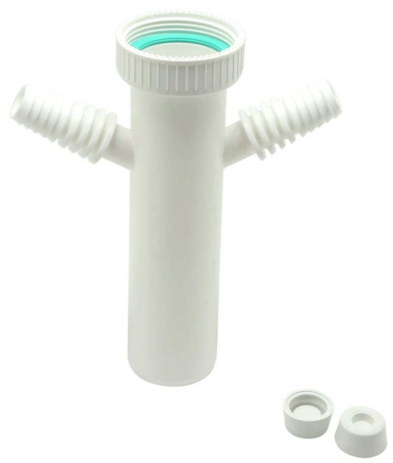 CANOTTO CON DOPPIO ATTACCO LAVATRICE - LAVASTOVIGLIE 1 1/2 X 40