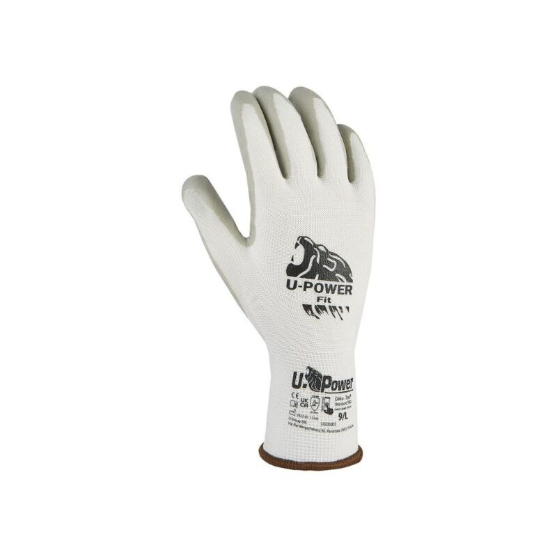 GUANTI FIT BIANCO GRIGIO