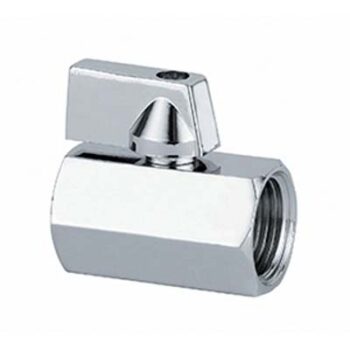 VALVOLA MINI A SFERA X SCALDACQUA
OTTONE CROMATO 1/2FF