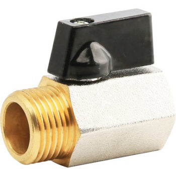 VALVOLA MINI A SFERA X SCALDACQUA
OTTONE CROMATO 1/2MF