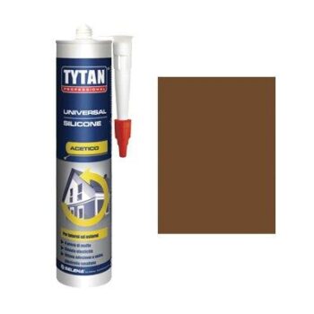 SILICONE ACETICO UNIVERSALE TYTAN MARRONE RAL 8007 ML 280