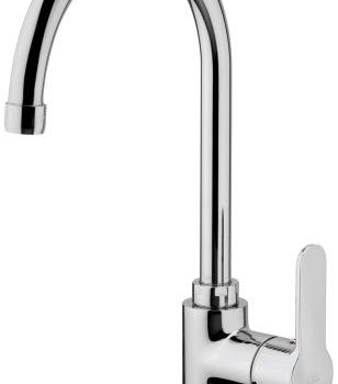 MISCELATORE LAVELLO CUCINA MONOCOMANDO PAFFONI BLU CON CANNA GIREVOLE