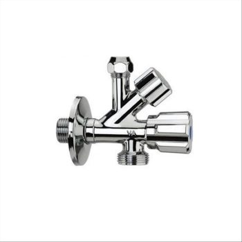 RUBINETTO SOTTOLAVABO COMBINATO LAVATRICE A 3 VIE 3/4" x 1/2" x Ø10