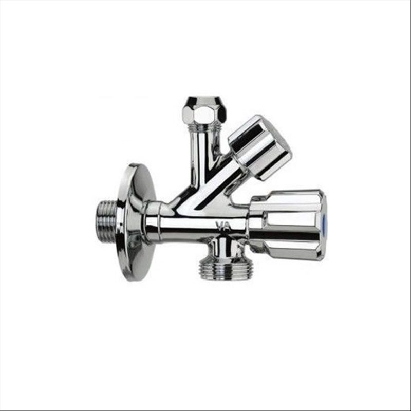 RUBINETTO SOTTOLAVABO COMBINATO LAVATRICE A 3 VIE 3/4" x 1/2" x Ø10