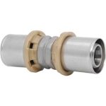 RACCORDO DIRITTO DOPPIO RIDOTTO A PRESSARE PER MULTISTRATO ICMA 20x16