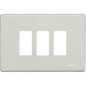 MAGIC 503/3/X PLACCA 3 POSTI ALLUMINIO OXIDAL 503/3/X - BTICINO 503/3/X