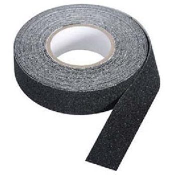 NASTRO ANTISDRUCCIOLO ADESIVO NERO H.MM 25 MT 18
