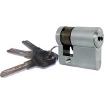 MEZZO CILINDRO SAGOMATO 2303 IBFM OTT.CROM.SATIN CHIAVI 3 MM 40 30+10