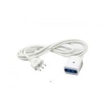 PROLUNGA CORRENTE ELETTRICA CAVO 15  METRI 250V BIPASSO PRESA BIANCA SPINA 10A