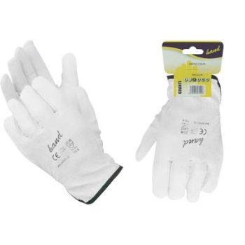 GUANTO DRIVER FIORE BOVINO HAND BIANCO