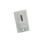 GANCIO BRIS BRIS BASE PLASTICA PRONTY RAMPINO METALLO MM 18X32 BIANCO CF=PZ 4