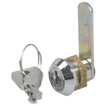 SERRATURA A CILINDRO LEVA DRITTA ACCIAIO CROMATO F.MM 19 L.MM 16