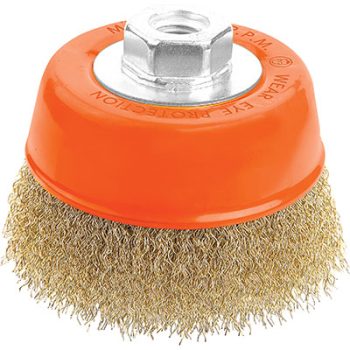 SPAZZOLA ACCIAIO A TAZZA + FILETTO 770005 WOKIN