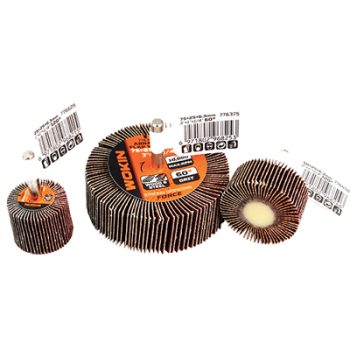 RUOTA ABRASIVA LAMELLARE 776 WOKIN MM 75X25 GRANA 120 G.MM 6 776675