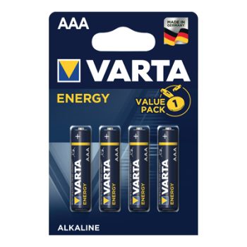 PILA MINI STILO AAA ENERGY VARTA ALCALINA VOLT 1,5 CF=PZ 4