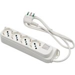 MULTIPRESA BIPASSO SCHUKO + INT.LUM RETAIL FME 4PT