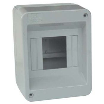 CALOTTA CENTRALINO ESTERNO QUADRETTO ELETTRICO da parete 2/4 moduli IP40 SCATOLA