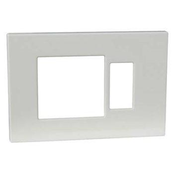 PLACCA COPRIFRUTTI VENUS MARLANVIL RESINA AVORIO POSTI 1 + SCHUKO MM 115X80