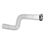 CANOTTO PP FLESSIBILE + GHIERA BIANCO MM 40/32X1"1/4 CM 30/80