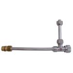 RUBINETTO A SQUADRA X CASSETTA WC + DOPPIA CANNA
OTTONE NICHELATO 3/8M