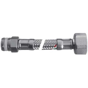 FLESSIBILE FLEXCORE MF PARIGI INOX 304/PE-RT + GUARNIZIONE 1/2MF CM 25