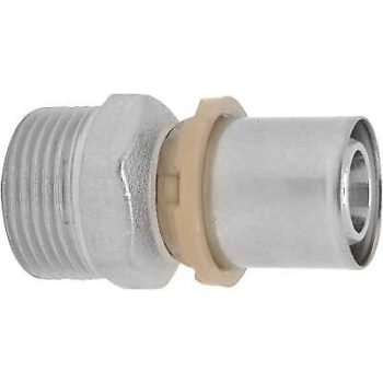 RACCORDO DIRITTO MASCHIO A PRESSARE PER MULTISTRATO ICMA 16 x 1/2"