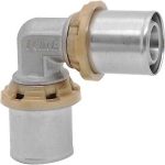 RACCORDO CURVO DOPPIO A PRESSARE PER MULTISTRATO ICMA 16x16