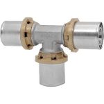 RACCORDO A TEE DOPPIO A PRESSARE PER MULTISTRATO ICMA 16x16x16