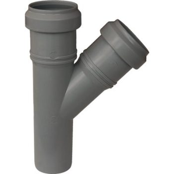 BRAGA SCARICO IDRICO AD INNESTO PP GRIGIO MM 40 45°