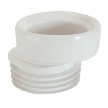 PROLUNGA DIRITTA WC ECCENTRICA MANICOTTO IN GOMMA BIANCA DIAM100 X SCARICO WC