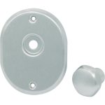 MOSTRINA E POMOLO X CILINDRO + PERNO 331L CIPIERRE MM 90X70 CROMO SATINATO