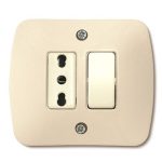 PLACCHE 2 POSTI SCATOLA TONDA AV.ECLPR65 PLACCHE COPRINTERRUTTORE