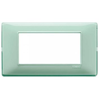 PLACCA VIMAR PLANA 4 MODULI REFLEX MENTA IN TTECNOPOLIMERO 14654.44