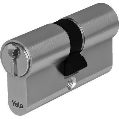 CILINDRO SAGOMATO Y500 YALE OTTONE NICHELATO CHIAVI 3 CAMMA DIN MM 60 30+30