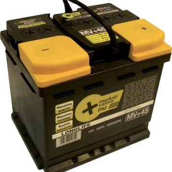 BATTERIA AUTO MODULO VALORE + AH 45 DX SPUNTO 360A MM 207X175 H.MM 190