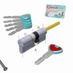 CILINDRO SECUREMME EVOK18 A1 TOP CODOLO 31 - CHIAVE 51 mm FRIZIONATO 5 CHIAVI