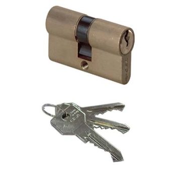 CILINDRO SAGOMATO 0G300 CISA OTTONE CHIAVI 3 CAMMA DIN MM 70 30+40