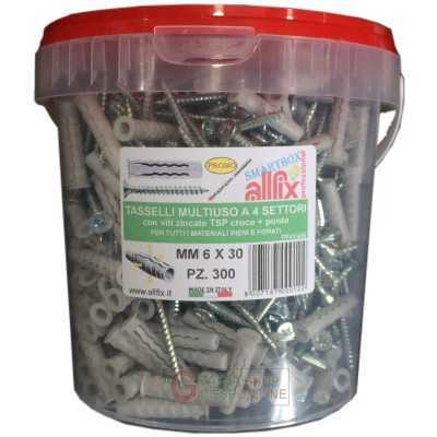 ALLFIX 300 TASSELLI C/VITI F4 6X30 MM + PUNTA