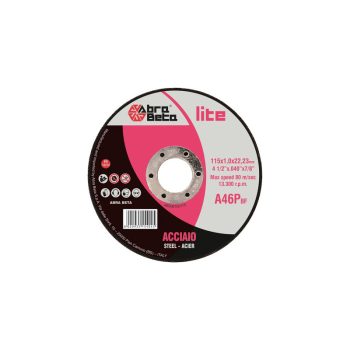DISCO ABRASIVO TAGLIO FERRO ABRABETA MM 115X22,2 H.MM 1,0