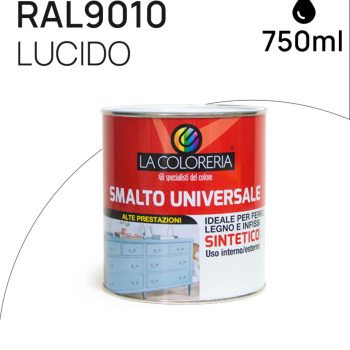 LA COLORERIA SMALTO LT0,750 RAL 9010 BIANCO LUCIDO